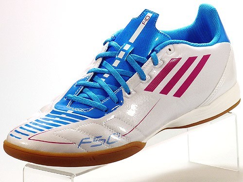 Adidas F10 IN J Hallenschuh Kinder wei&szlig; hellblau