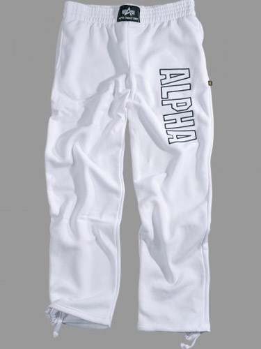Alpha Industries Track Pant wei&szlig; Trainingshose