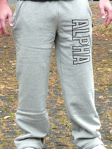 Alpha Industries Freizeithose Track Pant grau
