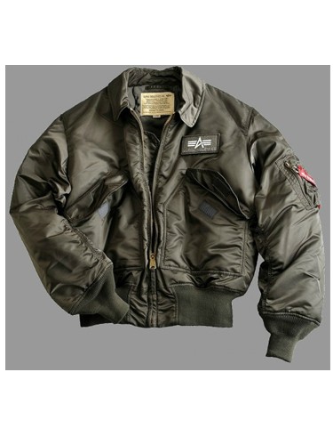Alpha Industries CWU Big A Fliegerjacke Herren Repl. Grey