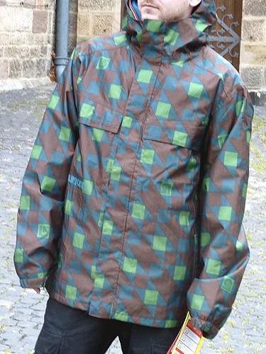 Burton MB Poacher Jacket Herren Snowboardjacke braun gr&uuml;n kariert