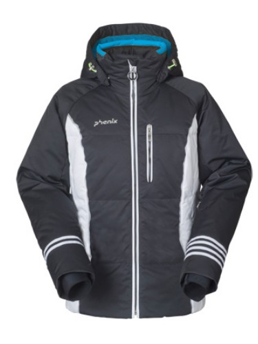 Phenix Marina Jacket Damen Daunen-Skijacke schwarz wei&szlig; 2011/2012