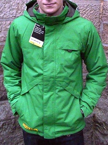 Burton Boys Amped Jacket Snowboardjacke Kinder gr&uuml;n 2011/2012