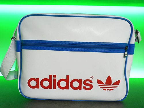 Adidas AC Airline Bag Umh&auml;ngetasche wei&szlig; blau rot