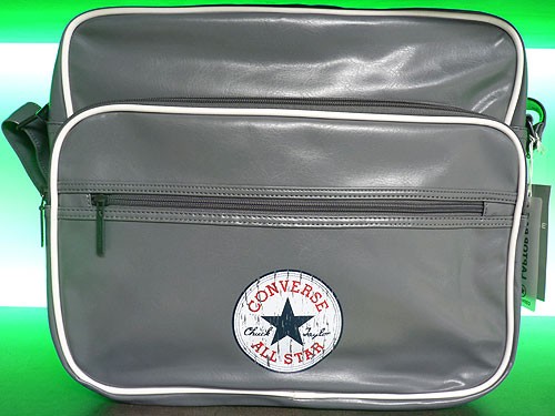 Converse Vintage Patch Shoulder Bag Umh&auml;ngetasche grau wei&szlig;