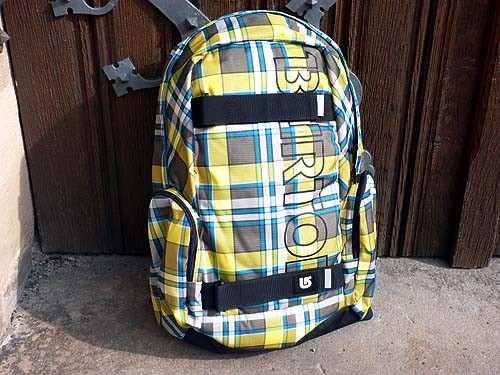 Burton Skater-Rucksack Emphasis Pack - 26 Liter gelb blau karo