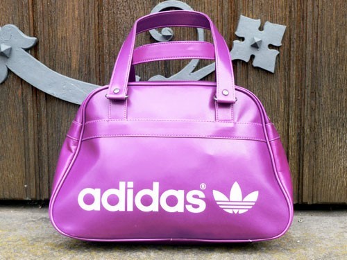 Adidas AC Bowling Bag Damen Handtasche lila wei&szlig;