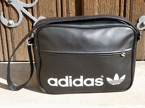 Adidas Perf Airline Bag Umh&auml;ngetasche schwarz wei&szlig;