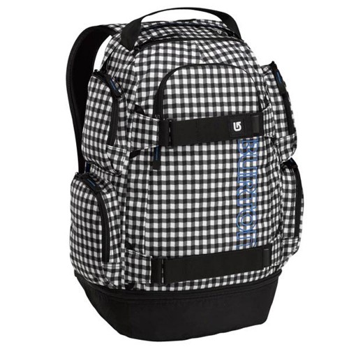 Burton Skater Rucksack Distortion Pack 29 Liter Schwarz Weiß kariert