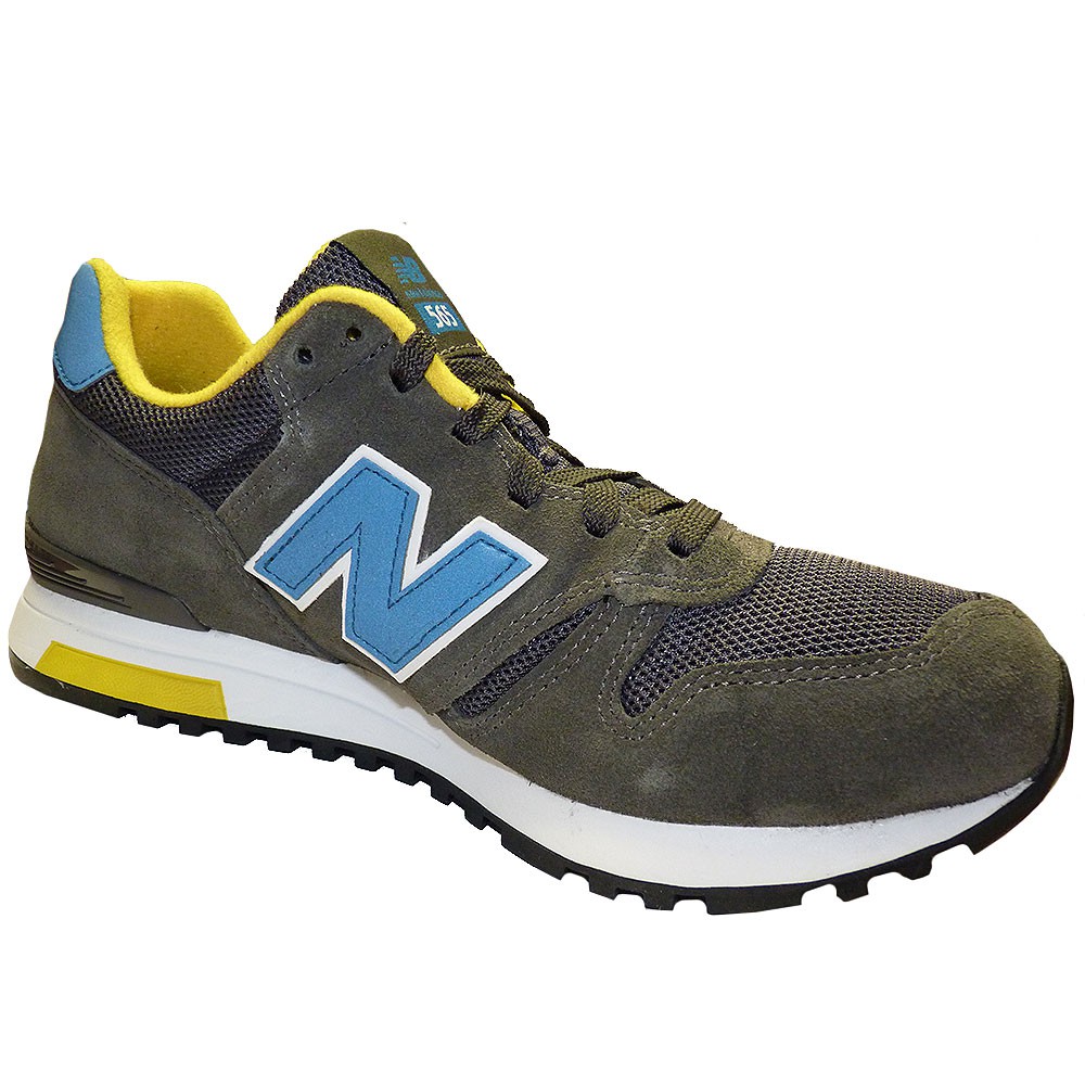 new balance ml565snr herren sneaker grau blau gelb new balance ml565snr herren sneaker grau blau gelb