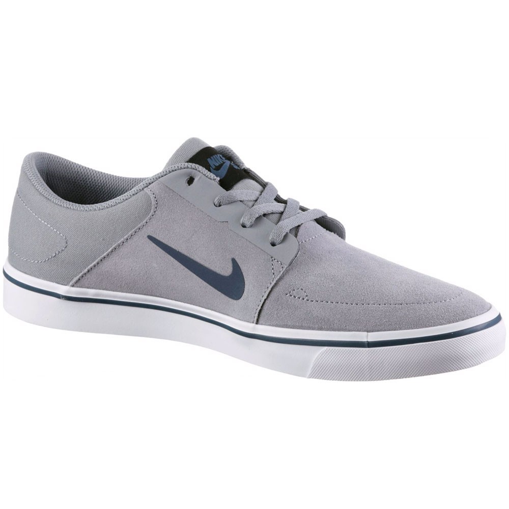 Nike SB Portmore Herren Sneaker Skateschuh grau weiß Nike SB Portmore Herren Sneaker Skateschuh grau weiß – Bild 2